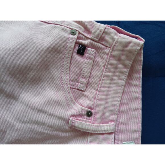NWT Kancan pink denim shorts frayed bottom size  L women. Barbiecore Western - Picture 4 of 6